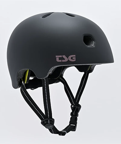TSG Certified Meta Matte Black Skateboard Helmet