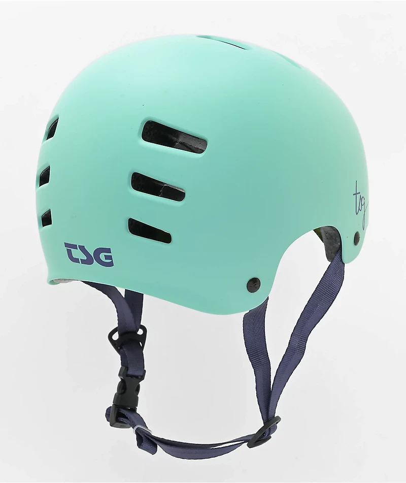 TSG Womens Evolution Satin Mint Skateboard Helmet