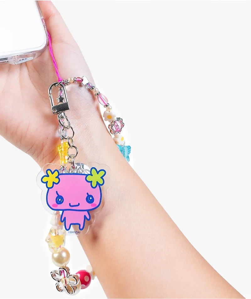 Tamagotchi Furawatchi Beaded Wrist Strap Phone Charm