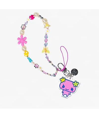 Tamagotchi Furawatchi Beaded Wrist Strap Phone Charm