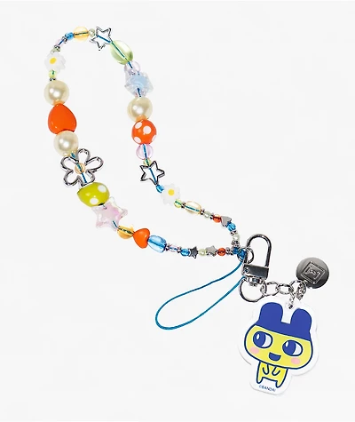 Tamagotchi Mametchi Beaded Wrist Strap Phone Charm
