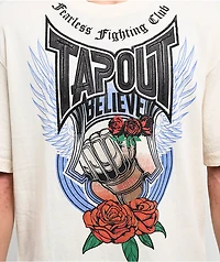 Tapout Fist To Believe Cream T-Shirt