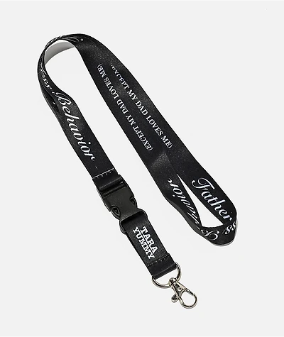 Tara Yummy Fatherless Behavior Black Lanyard