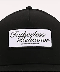 Tara Yummy Fatherless Behavior Black Trucker Hat