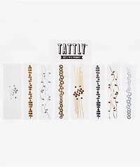 Tattly Brilliant Bracelet Metallic Temporary Tattoo Sheets