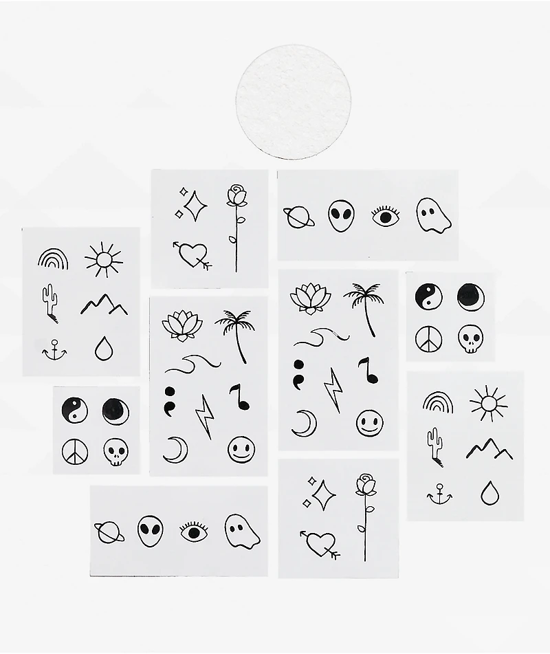 Tattly Tiny Flash Art Temporary Tattoo Tin