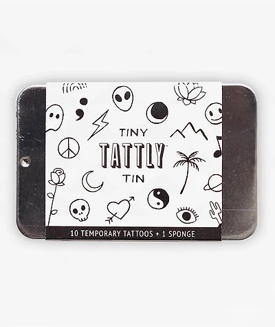 Tattly Tiny Flash Art Temporary Tattoo Tin