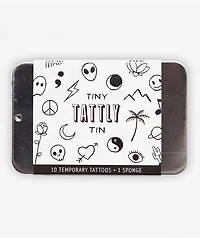 Tattly Tiny Flash Art Temporary Tattoo Tin