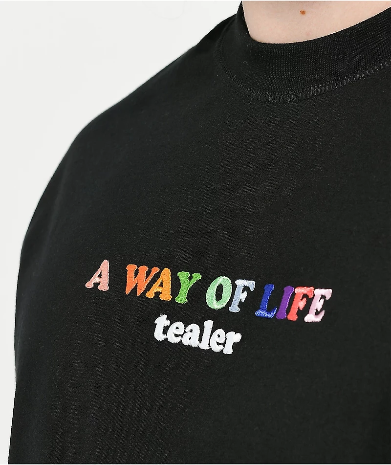 Tealer A Way Of Life Black T-Shirt