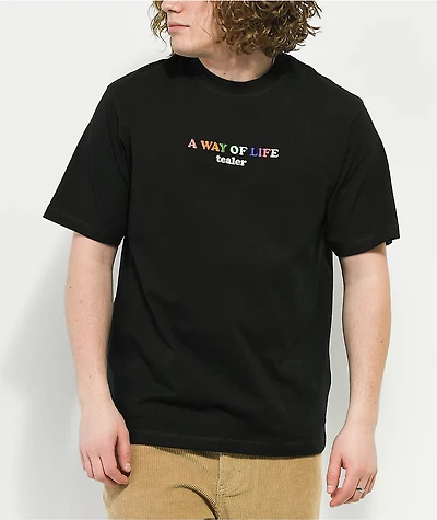 Tealer A Way Of Life Black T-Shirt