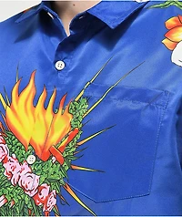 Tealer Romeo Blue Short Sleeve Button Up Shirt