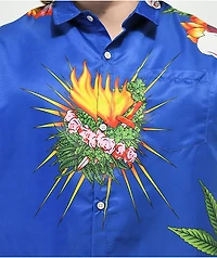 Tealer Romeo Blue Short Sleeve Button Up Shirt