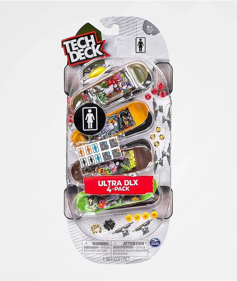 Tech Deck Deluxe Assorted 4 Pack Fingerboards