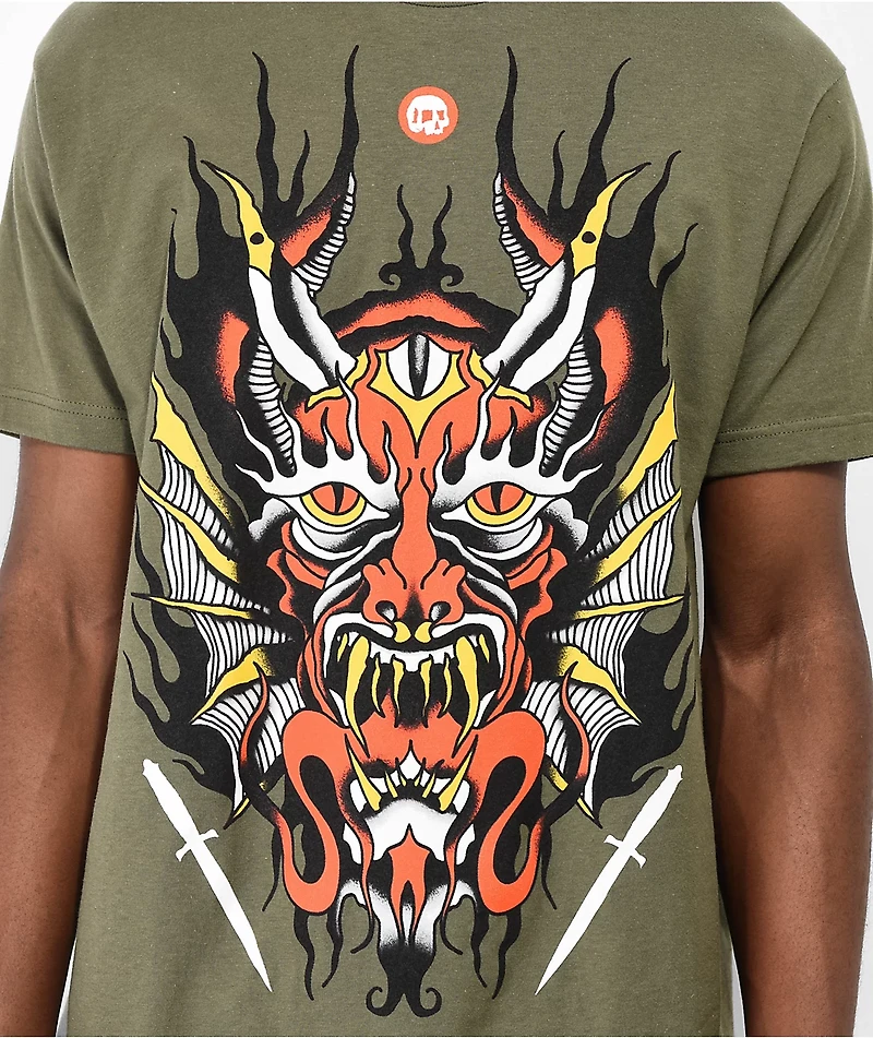 Teen Hearts Dragon Green T-Shirt