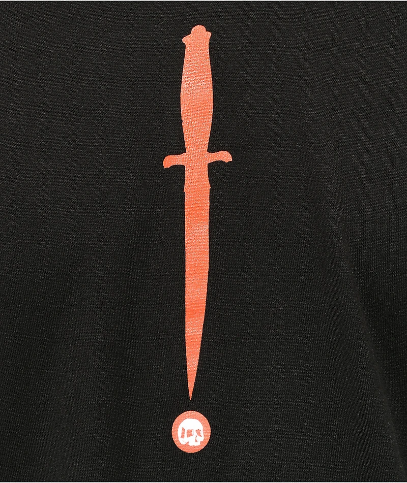 Teen Hearts Head Up Black T-Shirt