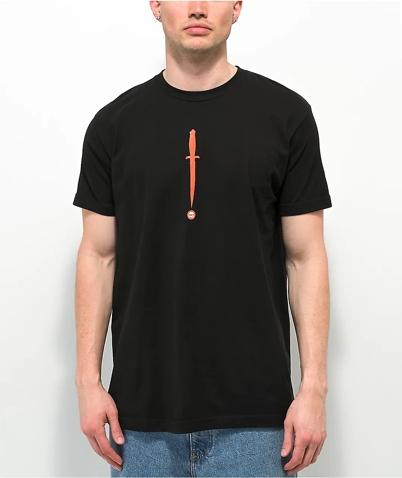 Teen Hearts Head Up Black T-Shirt