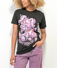 Teen Hearts Heavy Feelings Black T-Shirt