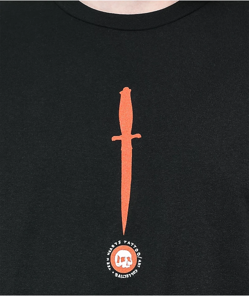 Teen Hearts Out For Blood Black T-Shirt