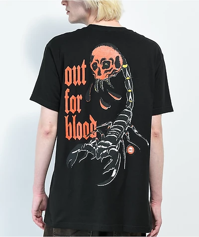 Teen Hearts Out For Blood Black T-Shirt