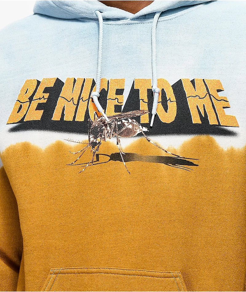Teenage Don't Bite Blue & Brown Hoodie