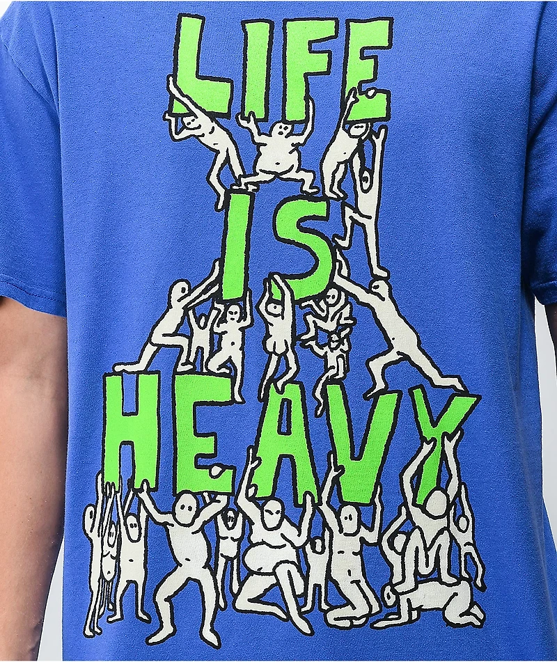 Teenage Life Is Heavy Blue T-Shirt