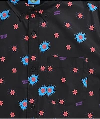 Teenage Positive Energy Black Short Sleeve Button Up Shirt