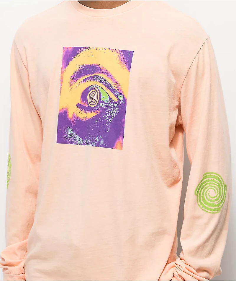 Teenage Reality Is Dead Peach Long Sleeve T-Shirt