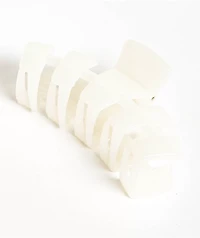 Teleties Classic White Medium Hair Clip