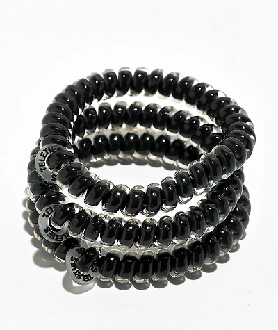 Teleties Jet Black Small Hair Ties