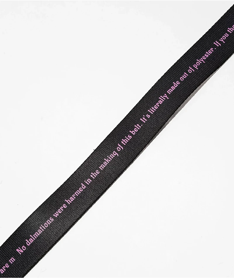 The Artist Collective Dalmatians Black & White Reversible Web Belt