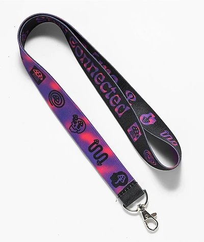 The Artist Collective Gradient Trip Black & Purple Lanyard