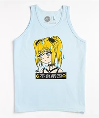 The Artist Collective Saddie Light Blue Tank Top