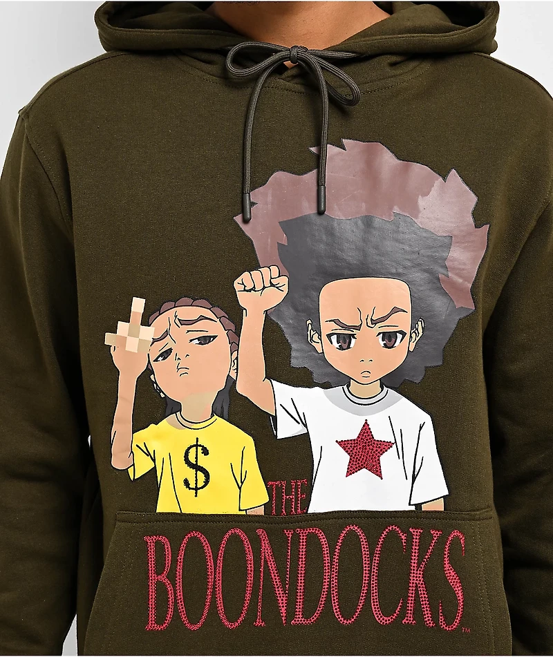 The Boondocks Brothers Green Hoodie