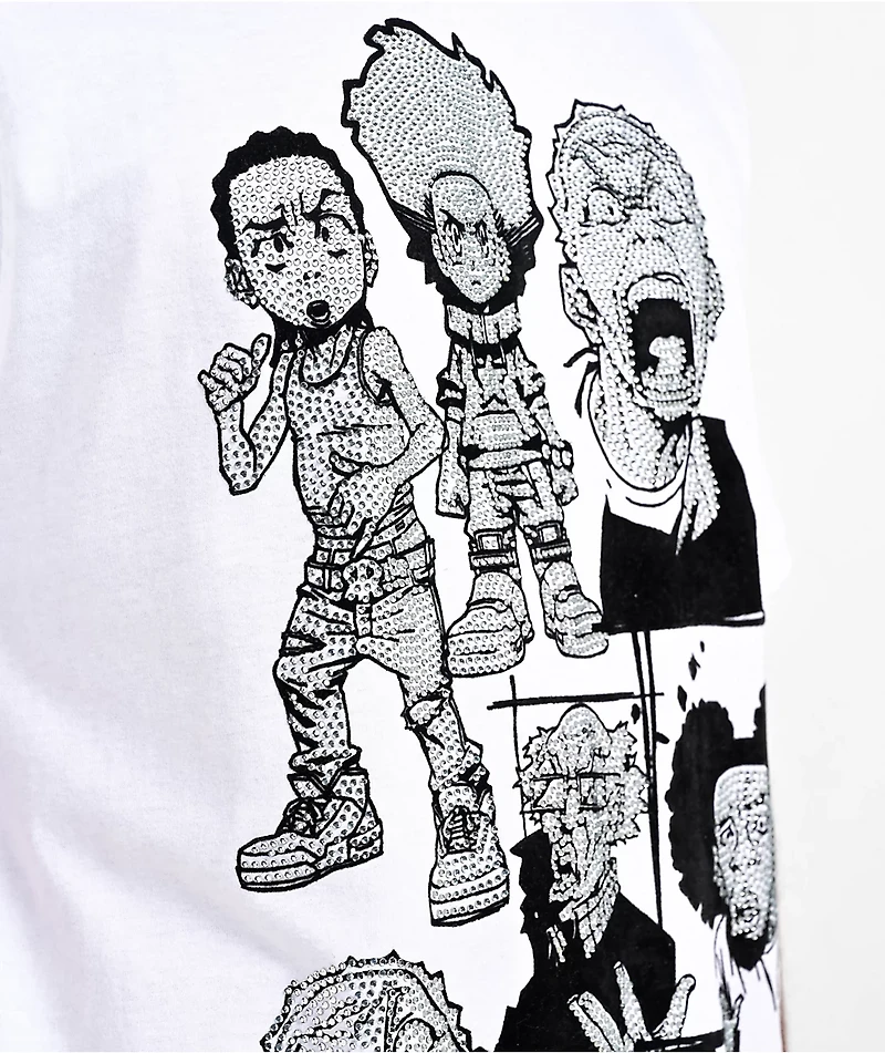 The Boondocks Character Stones White T-Shirt