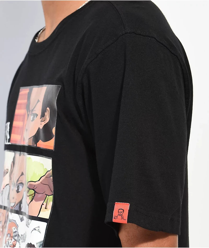 The Boondocks Comic Strip Black T-Shirt