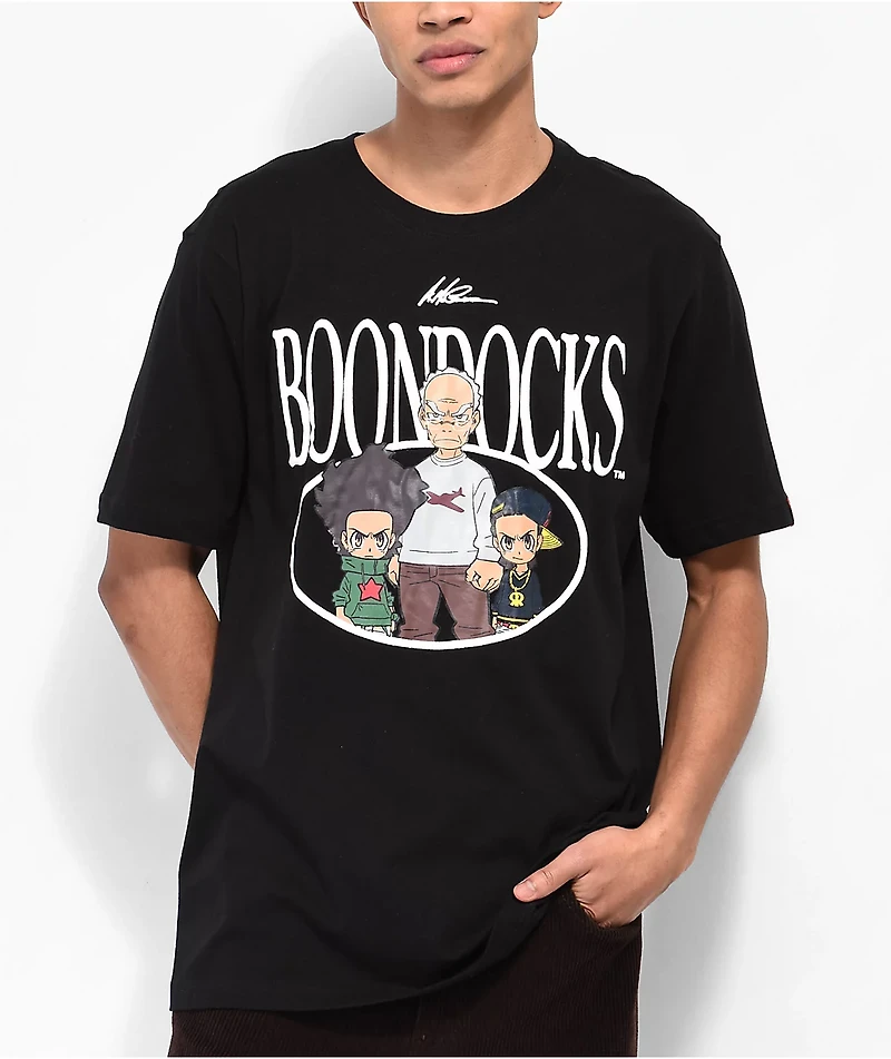 The Boondocks Family Black T-Shirt