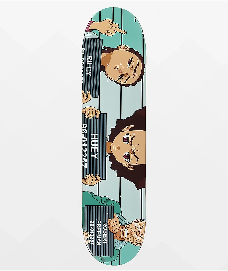 The Boondocks Family Mugshot 8.0 Skateboard Deck