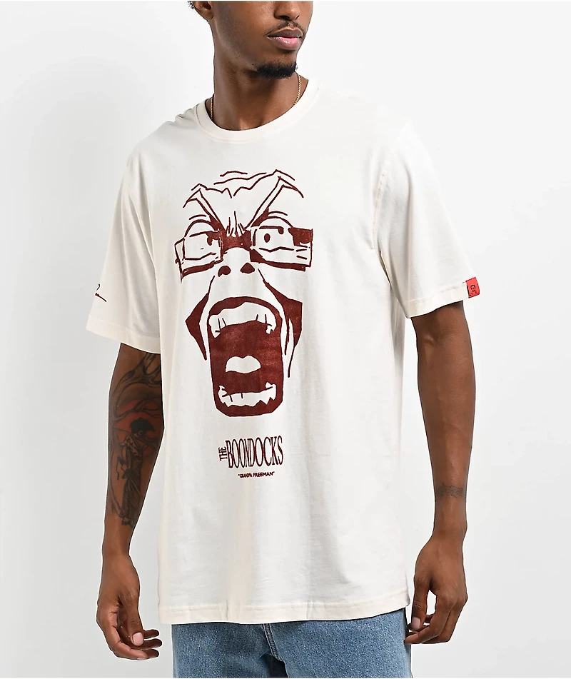 The Boondocks Grandpa Freeman Natural T-Shirt