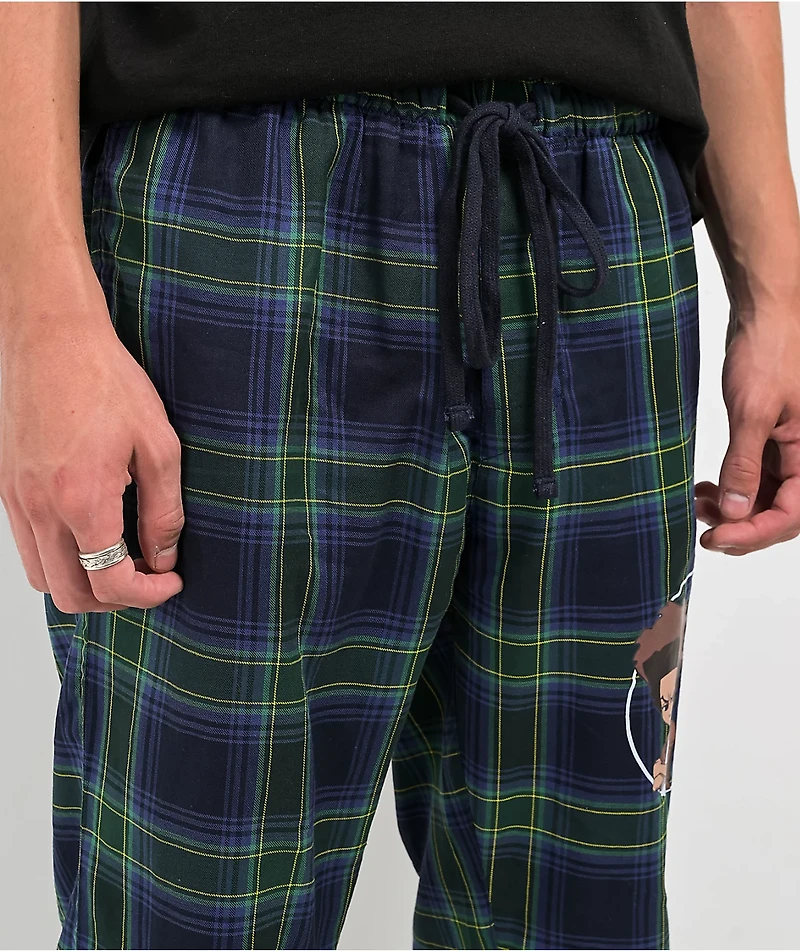 The Boondocks Green Plaid Pajama Pants