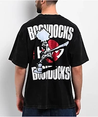 The Boondocks Huey Samurai Acid Wash Black T-Shirt