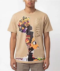 The Boondocks Huey Silhouette Tan T-Shirt