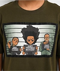 The Boondocks Mugshot Stones Green T-Shirt