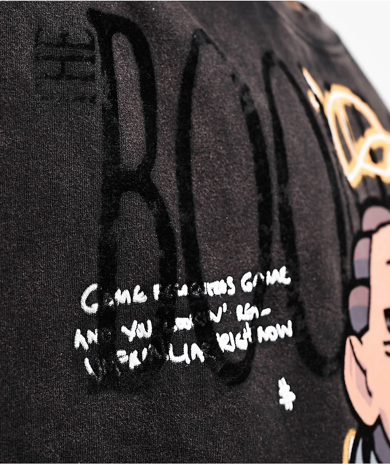 The Boondocks Riley King Black Wash T-Shirt