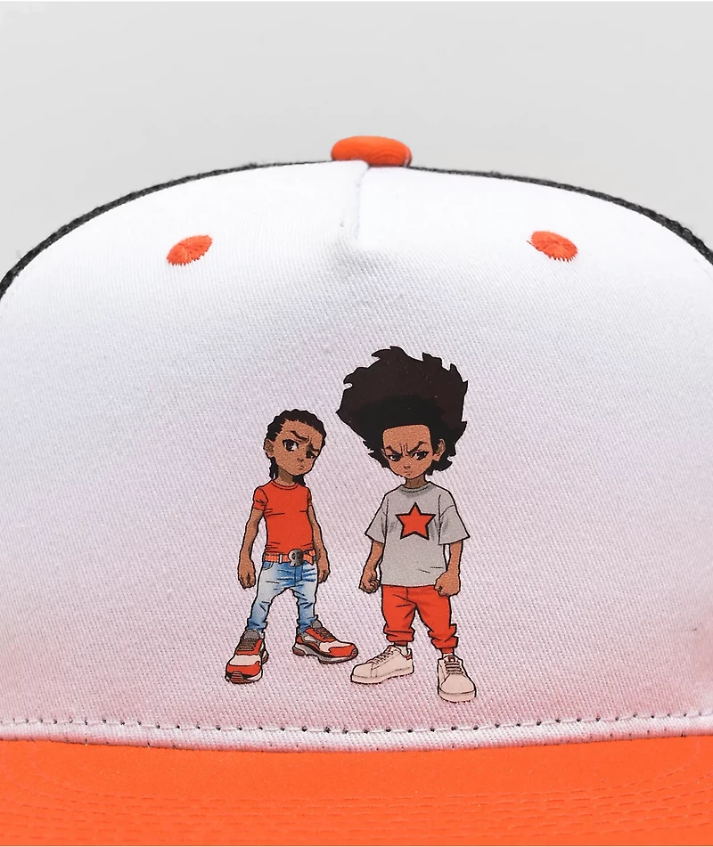 The Boondocks Riley x Huey Black & Orange Trucker Hat
