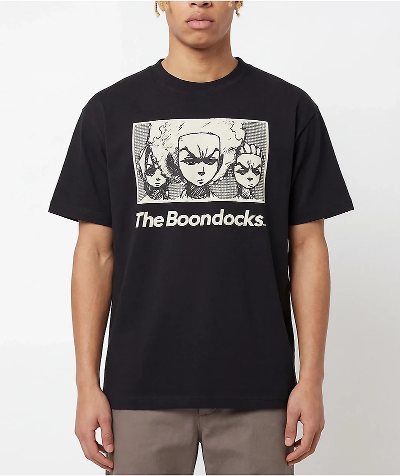 The Boondocks Sketch Black T-Shirt