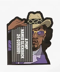 The Boondocks Slickback Mugshot Sticker
