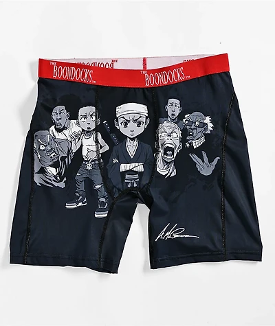 The Boondocks Squad Black Boxer Briefs