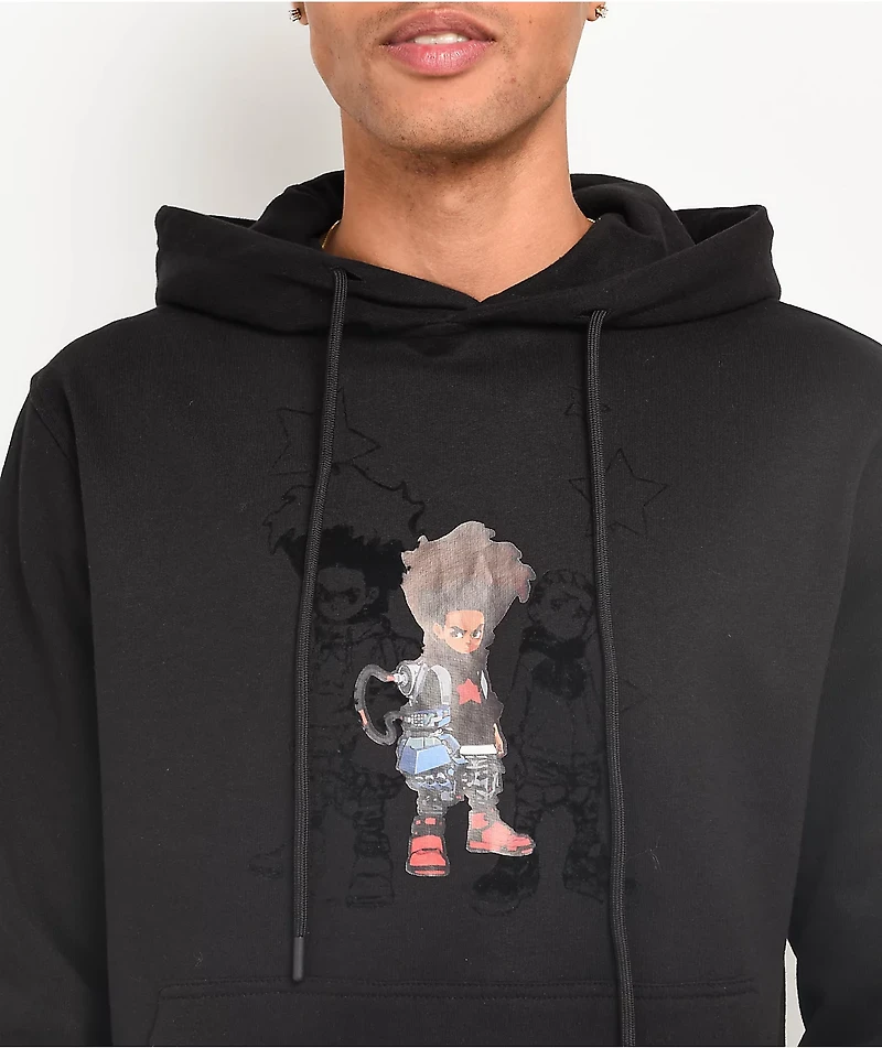 The Boondocks Super Huey 1996 Black Hoodie