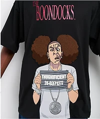 The Boondocks Thugnificent Mugshot Black T-Shirt
