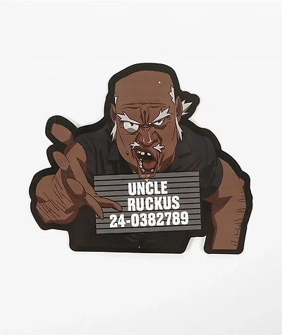 The Boondocks Uncle Rukus Mugshot Sticker